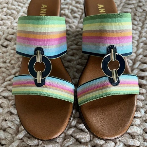 Anne Klein Akhadya Wedge Sandals - Picture 2 of 8